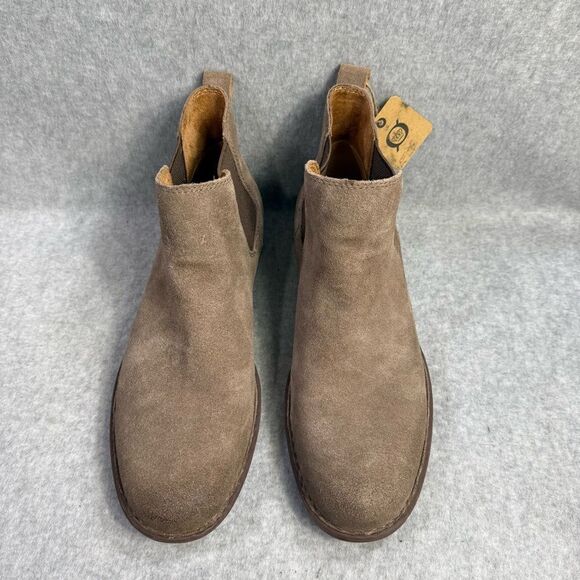 Born Men Chelsea Boots Size 12 Brody Brown Suede Pull On Dress Shoes Comfort NWT main image 4